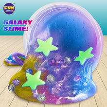 Load image into Gallery viewer, Galaxy Slime Kit for Boys Girls 10-12, FunKidz Ultimate Fluffy Slime Making Kit for Kids Ages 8-10 DIY Glow in The Dark Slime Toys Party Favors Gift
