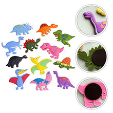 Load image into Gallery viewer, SOLUSTRE 12Pcs Dinosaur Refrigerator Magnet Silicone 3D Cartoon Animal Fridge Magnet for Home Kitchen Kids Early Education Toy (Random Color)
