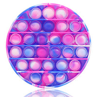 Fidget Toy Cheap Push Pop Fidget Toy, Push Pop Bubble Sensory Fidget Toy Silicone Pop Bubble Sensory Silicone Toy, Stress Reliever (Tie Dye Pink-Circle)