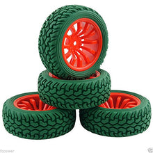 Load image into Gallery viewer, RC 714-8019G Rally Tires &amp; Wheel Rims Offset:6mm For HSP 1:10 On-Road Rally Car
