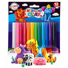 Load image into Gallery viewer, Playkidiz Art Modeling Clay 12 Colors, Beginners Pack, STEM Educational DIY Molding Set, at Home Crafts for Kids
