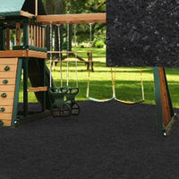 KIDWISE Swing Set Playground Rubber Mulch 75 Cu.Ft. Pallet-Black