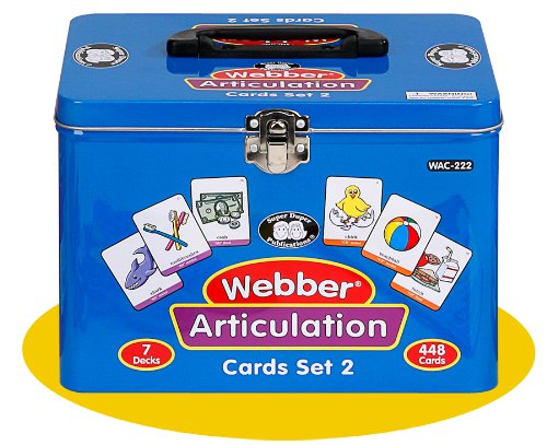 Super Duper Publications Set of 7 Webber Articulation Card Decks (Combo Set 2) Educational Learning Resource for Children
