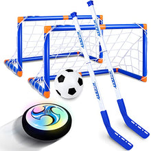 Load image into Gallery viewer, CUKU Kids Toys - Hover Hockey Set with Rechargeable Hover Soccer 2 Goals - Air Power Training Ball Playing Hockey Game - Hockey Toys 3 4 5 6 7 8 9 10 11 12 Year Old Boys Girls Best Gift

