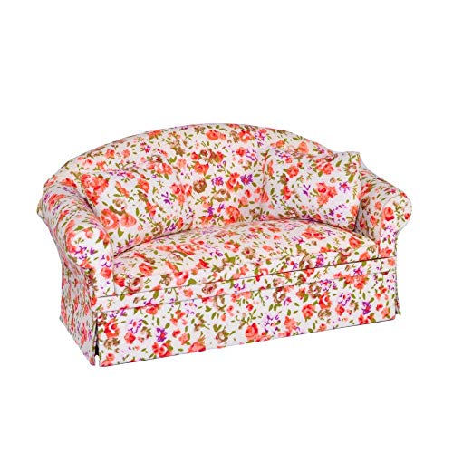 Melody Jane Dollhouse Floral Sofa Country Cottage Chintz Miniature Living Room Furniture