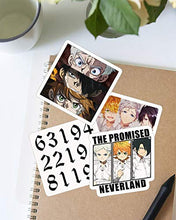 Load image into Gallery viewer, The Promised Neverland Emma Ray Norman Team Sticker Size 2 Inch
