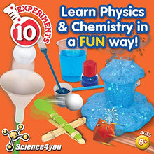 Load image into Gallery viewer, PlayMonster Science4you - Spectacular Science -- 10 Experiments to Discover Physics and Chemistry -- Fun, Education Activity for Kids Ages 8+
