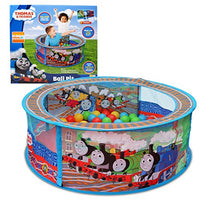Sunny Days Entertainment Thomas & Friends Ball Pit  Indoor Play Tent for Kids | Nickelodeon Thomas The Tank Engine Pop Up Toy | Balls Included, Multi