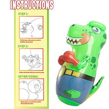 Load image into Gallery viewer, Inflatable T-Rex Dinosaur Bopper 47 Inches, Kids Punching Bag with Bounce-Back Action,Inflatable Punching Bag for Kids Gift
