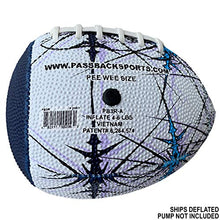 Load image into Gallery viewer, Passback Peewee Rubber (Blue) Football, Ages 4-8, Elementary Training Football
