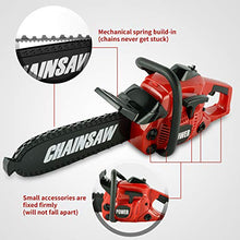 Load image into Gallery viewer, Toy Chois Pretend Play Series Chainsaw Toy Tool Play Set, Outside Construction Work Shop Toy Tool Kit Outdoor Preschool Gardening Lawn Valentines Day Toy Gift for Kids Toddler Children Boys and Girls
