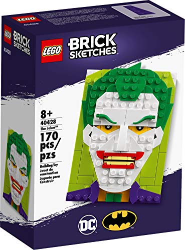 Lego Brick Sketches: The Joker - 170 Piece Building Set - Lego, #40428, Ages 8+