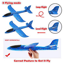 Load image into Gallery viewer, JOYIN 8 Pack 2 in 1 Foam Airplanes and Parachute Toy Combo Set, 2 Flight Mode Glider Planes, Large Throwing Foam Planes and Parachutes, Flying Toys for Kids Outdoor Play,Kids Backyard Outdoor Toys!
