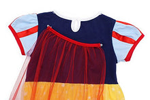 Load image into Gallery viewer, HenzWorld Little Girls Dresses Costume Princess Dress Birthday Party Cosplay Nightie Capes Outfits Red Bowknot Headband Jewelry Accessories Kids 7-8 Years
