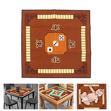 Load image into Gallery viewer, EXCEART Mahjong Table Cover Table Top Mat for Poker Card Games Board Games Tile Games Dominoes and Mahjong (Brown)
