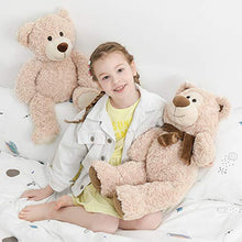 Load image into Gallery viewer, Tezituor 24&quot; Beige Teddy Bear Stuffed Animals - Soft Hug Teddy Bear with Scarf - Plush Toy Gift for Kids, Girlfriend
