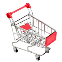 Whitelotous Mini Supermarket Handcart Shopping Utility Cart Mode Storage Toy Red New