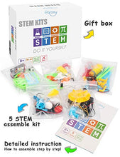 Load image into Gallery viewer, 5 Set STEM Kit, Robot Building Kit, STEM Projects for Kids Age 8-12, DIY Electronic Science Experiments Engineering Toys ,Gift for Boys and Girls 8 9 10 11 12 Year Old
