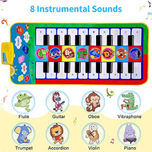 Load image into Gallery viewer, M SANMERSEN Piano Mat, Floor Piano Musical Toys with 20 Keys &amp; 8 Musical Instruments Sounds Double Keyboard Music Dance Mat Early Educational Toys Xmas Gifts for Boys Girls Toddlers Kids Ages 1-6
