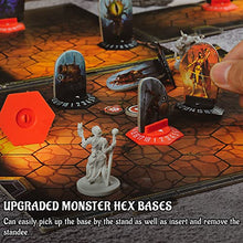 Load image into Gallery viewer, Gloomhaven Standee Bases Pack of 27 Plastic Hex Monster Stand with Health Tracker and Status Token Slots
