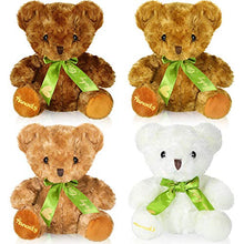 Load image into Gallery viewer, Skylety 4 Pieces Stuffed Plush Bear Soft Stuffed Bear with Bow Tie Cute 2022 Graduation Stuffed Plush Animal Dolls in 4 Colors, 8 Inch Stuffed Bear Plush Toy for Valentine&#39;s Day Birthday Wedding
