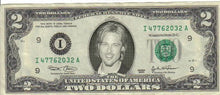 Load image into Gallery viewer, Brad Pitt $2 Mint! Rare! $1
