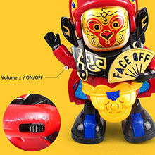 Load image into Gallery viewer, zhenleisier Chinese Opera Face Changing Doll Light Music Dancing Robot Indoor Family Game Interactive Development Educational Kids Toy Gift 1 Pc
