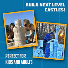 Load image into Gallery viewer, Create A Castle Sandcastle Kit - 4 Piece Premium Sandcastle Building Kit for Kids to Adults - Snow Molds for Kids Outdoor Winter or Summer Beach Fun - Mesh Backpack Included - Starter
