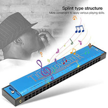 Load image into Gallery viewer, Mouthorgan Harmonica, Professional Mouthorgan Harmonica Diatonic Harp Children Gifts Polyphonic c Key 24 Hole Harmonica Instrument Holiday Birthday Gift For Beginners (blue) Play Instrument Supplies
