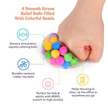 Load image into Gallery viewer, DNA Squish Stress Ball (4-Pack) Squeeze, Color Sensory Toy - Relieve Tension, Stress - Home, Travel and Office Use - Fun for Kids and Adults (Squishy)
