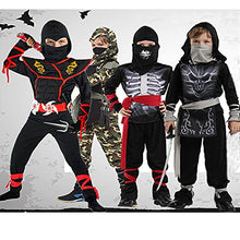 Load image into Gallery viewer, SATKULL Ninja Costume Boy Halloween Kids Costume Boy Ninja Muscle Costume With Ninja Foam Accessories Best Children Gift
