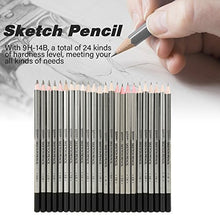 Load image into Gallery viewer, Painting Pencil Set, Professional Drawing Sketch Pencils Set of 24, Praphite Pencil Set for Student Artist Beginner Amateur (9H-14B)
