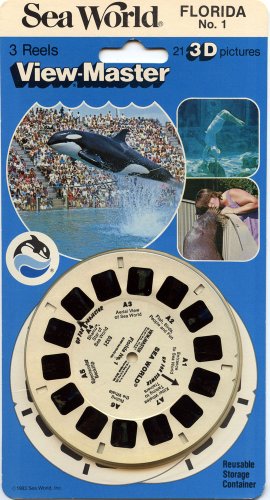ViewMaster - Sea World Florida No. 1 - sold on location as souvenirs of your trip - 3 Reels on Card
