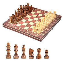 Load image into Gallery viewer, koulate Magnetic Travel Chess Set, 3 in 1 Folding Magnetic International Chess Chessboard with Chess Piece

