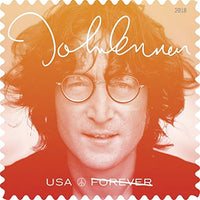 John Lennon Commemorative Forever Postage Stamps by USPS Imagine(2 Sheets of 16)