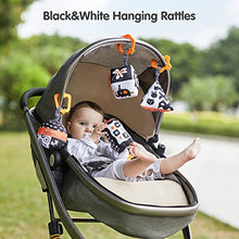Load image into Gallery viewer, TUMAMA High Contrast Shapes Sets Baby Toys, Black and White Stroller Toy for Car Seat Baby Plush Rattles Rings Hanging Toy for 0 3 6 9 to 12 Months, Newborn,Toddlers,Infants (4 Packs)
