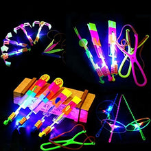 Load image into Gallery viewer, 30 PCS Amazing Led Light Arrow Flying Toy Party Fun Gift Elastic, Flying Arrow Outdoor Flashing Children&#39;s Toys Birthdays Thanksgiving Christmas Day Gift Outdoor Game for Children Kids
