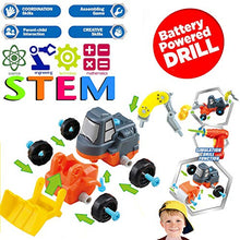 Load image into Gallery viewer, Liberty Imports Kids Take Apart Toys - 4-in-1 Build Your Own Toy Vehicle Construction Playset - Realistic Sounds and Lights with Tools and Power Drill (Construction)

