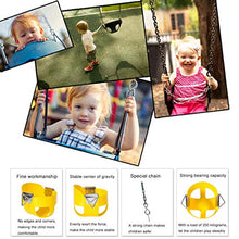 Load image into Gallery viewer, Swings Set Children&#39;s Children&#39;s Indoor and Outdoor Removable Chair Early Education Training Equipment Children&#39;s Toy (Color : Yellow, Size : A)
