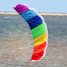Load image into Gallery viewer, Galand Power Kites Colorful Large Fast Speed Rainbow Dual Line Stunt Kite for Beach Trip Outdoor Games and Activities 1M
