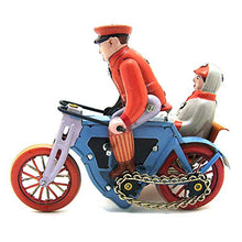 Load image into Gallery viewer, Charmgle Vintage Toys Tin Toy Tin Toys Novelty Props Xmas Gift Party Home Decoration Human Tricycle Wind Up Toy
