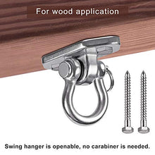 Load image into Gallery viewer, WAREMAID Hammock Chair Hanging Kit Swing Ceiling Mount, Heavy Duty Swing Hanger Hook, Indoor Outdoor Playground Hanging Chair, Yoga, Tree, Gym, Rope, Swing Set Bracket, Punching Bag Hardware, 1000 LB

