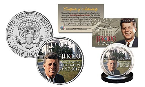 President Kennedy JFK 100 Birthday 2017 Genuine JFK Half Dollar White House Lawn