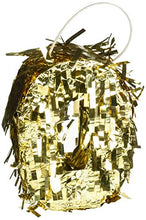 Load image into Gallery viewer, amscan 242091 Party Decorations, Foil Number Mini Pinata 0&quot;, Party Supplies, Gold, 6 x 4 1/2 x 2 inches, 1ct
