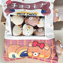 Load image into Gallery viewer, Mini Cute Throw Pillow Stuffed Snack Pillow with 8 Mini Stuffed Pillows Kawaii Pillow Bedroom Decoration Gift
