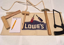 Load image into Gallery viewer, Kids Tool Apron Set Hammer Saw Screwdrivers Level Angle Ruler True Tools Home Cloth
