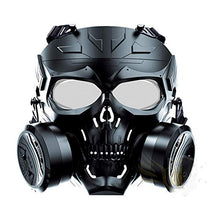 Load image into Gallery viewer, Airsoft Skull Masks Military Safety Anti-Fog Lens Eye Protection Halloween Game Mask with Fan
