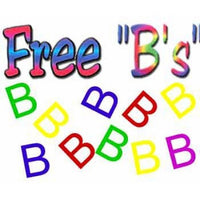 Bubba's Clown Supplies Foam Letters - Free B's (48/Bag)