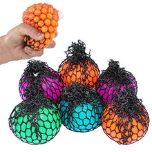 Load image into Gallery viewer, Grape Bunch Squeeze Ball Liquid Filled Ball in Netting, Slime Cool Fluffy, Non Stickys, Stress &amp; Anxiety Relief, Super Soft Sludge Toy, 2&quot; (6-Pack)
