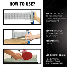 Load image into Gallery viewer, Retractable Table Tennis Ping-Pong Portable Net Kit Indoor Games Replacement Set
